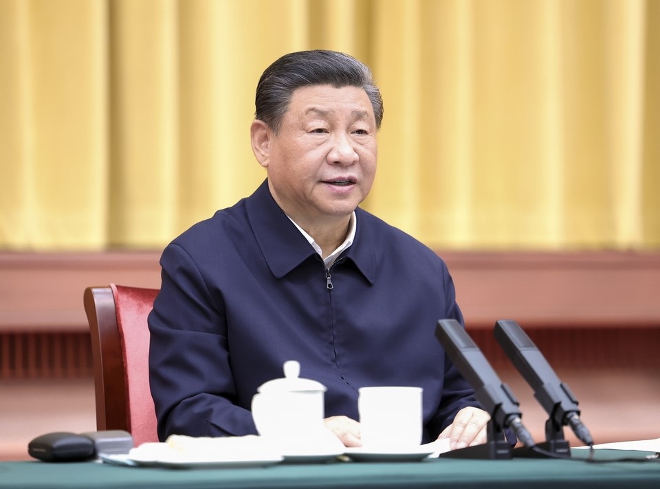 2024年3月20日下午，中共中央總書記、國家主席、中央軍委主席習(xí)近平在湖南省長沙市主持召開新時代推動中部地區(qū)崛起座談會并發(fā)表重要講話。新華社記者 鞠鵬 攝 
